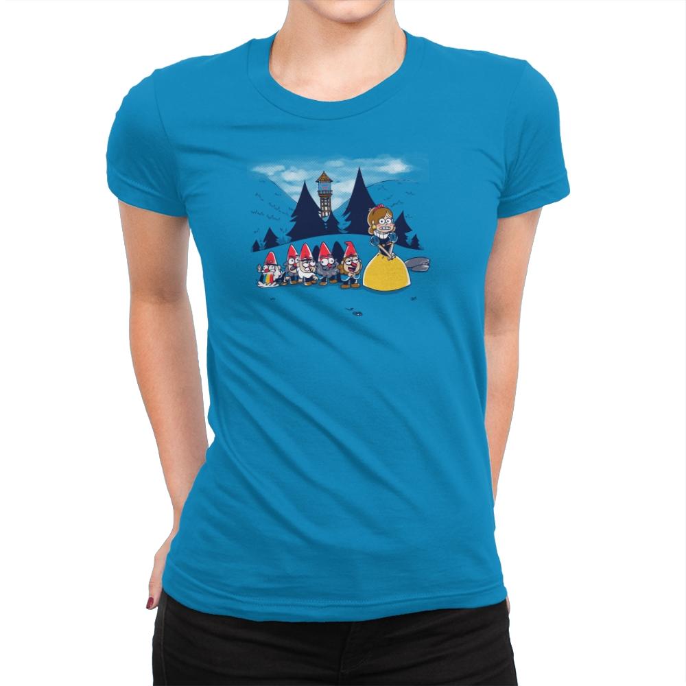 Mabel and the Seven Gnomes Exclusive - Womens Premium T-Shirts RIPT Apparel Small / Turquoise