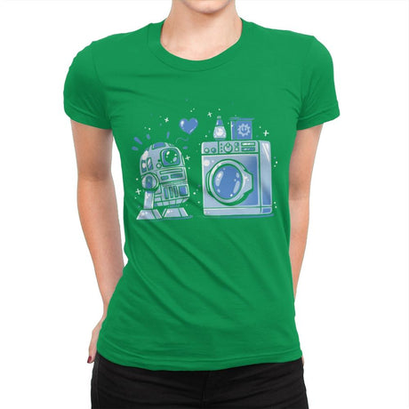 Machine Love - Womens Premium T-Shirts RIPT Apparel Small / Kelly Green