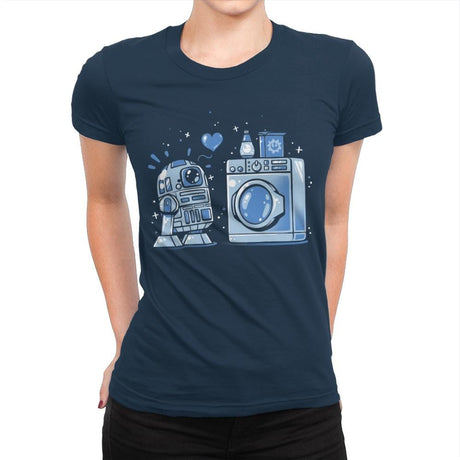 Machine Love - Womens Premium T-Shirts RIPT Apparel Small / Midnight Navy