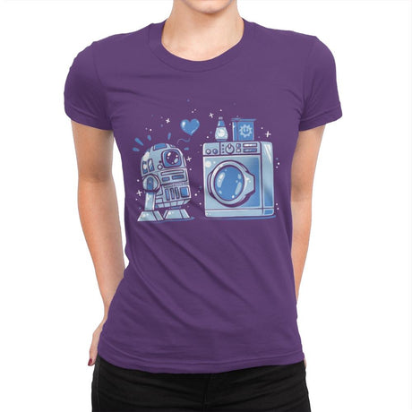 Machine Love - Womens Premium T-Shirts RIPT Apparel Small / Purple Rush