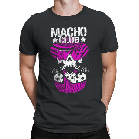 MACHO CLUB Exclusive - Mens Premium T-Shirts RIPT Apparel Small / Heavy Metal