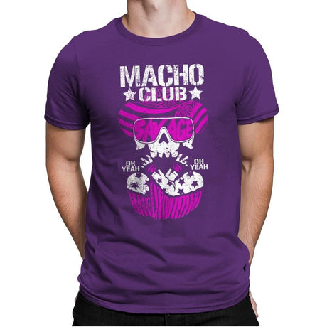 MACHO CLUB Exclusive - Mens Premium T-Shirts RIPT Apparel Small / Purple Rush