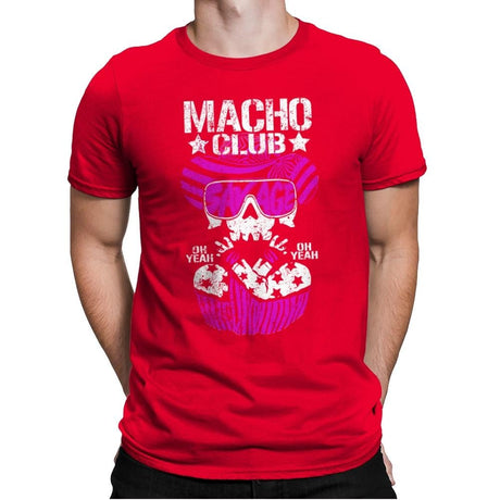 MACHO CLUB Exclusive - Mens Premium T-Shirts RIPT Apparel Small / Red
