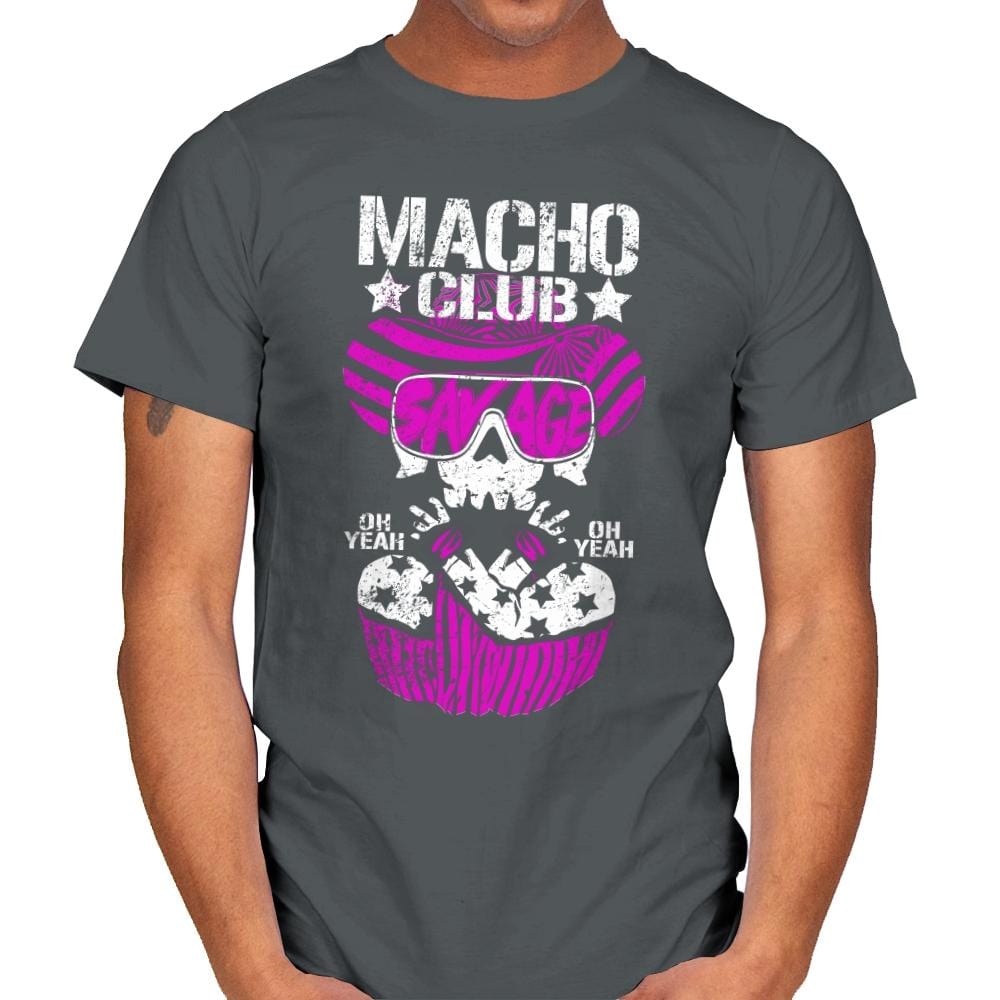 MACHO CLUB Exclusive - Mens T-Shirts RIPT Apparel Small / Charcoal