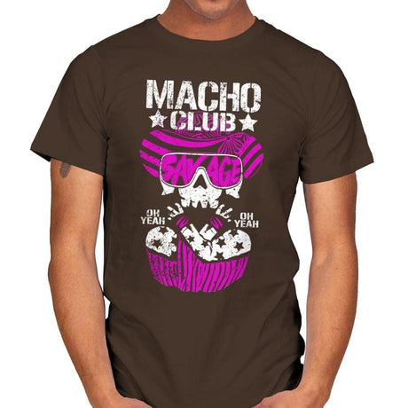 MACHO CLUB Exclusive - Mens T-Shirts RIPT Apparel Small / Dark Chocolate
