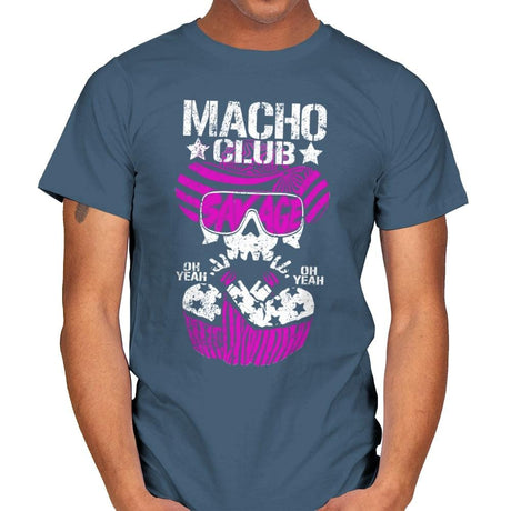 MACHO CLUB Exclusive - Mens T-Shirts RIPT Apparel Small / Indigo Blue