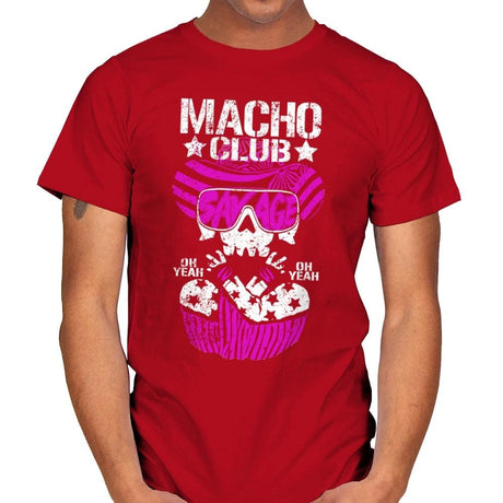 MACHO CLUB Exclusive - Mens T-Shirts RIPT Apparel Small / Red