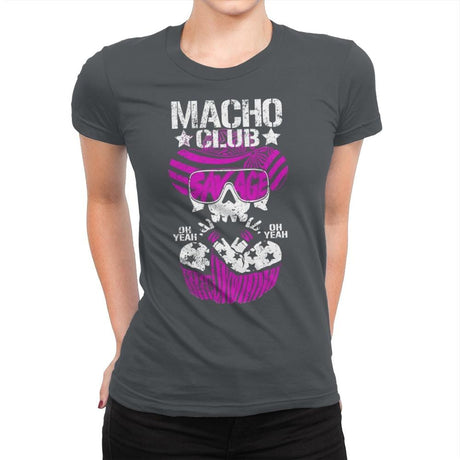 MACHO CLUB Exclusive - Womens Premium T-Shirts RIPT Apparel Small / Heavy Metal