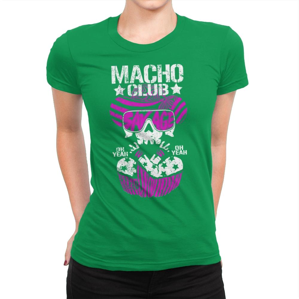 MACHO CLUB Exclusive - Womens Premium T-Shirts RIPT Apparel Small / Kelly Green