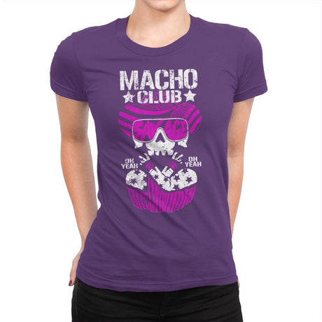 MACHO CLUB Exclusive - Womens Premium T-Shirts RIPT Apparel Small / Purple Rush