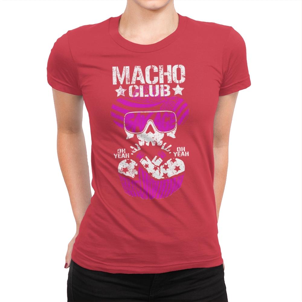 MACHO CLUB Exclusive - Womens Premium T-Shirts RIPT Apparel Small / Red