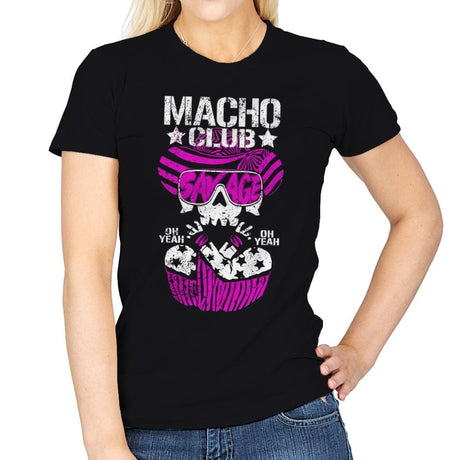MACHO CLUB Exclusive - Womens T-Shirts RIPT Apparel Small / Black