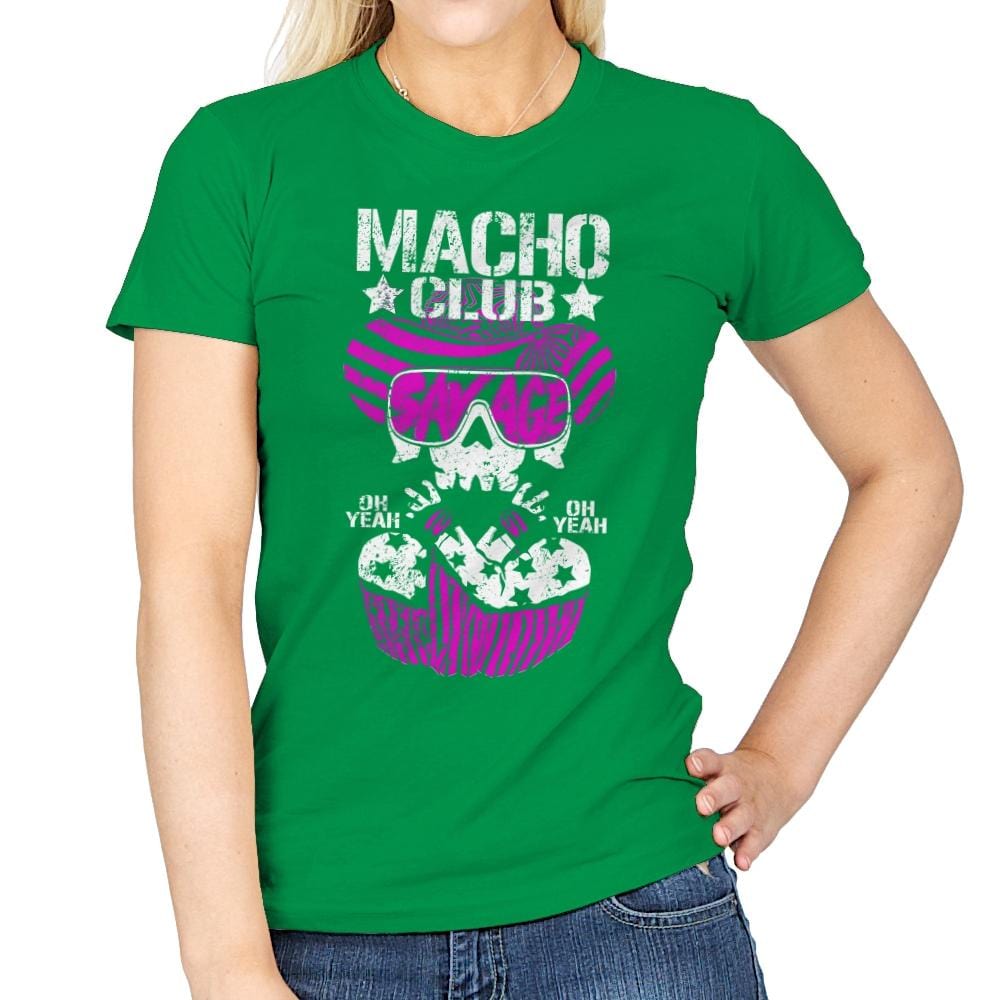 MACHO CLUB Exclusive - Womens T-Shirts RIPT Apparel Small / Irish Green