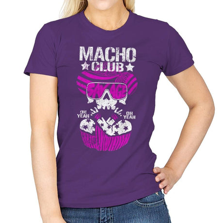 MACHO CLUB Exclusive - Womens T-Shirts RIPT Apparel Small / Purple