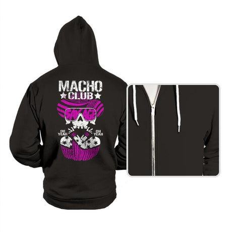 MACHO CLUB - Hoodies Hoodies RIPT Apparel Small / Black