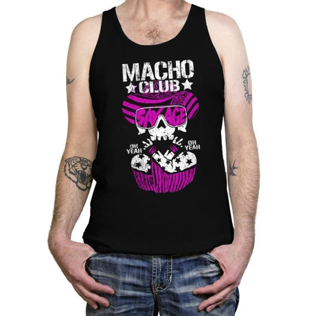 MACHO CLUB - Tanktop Tanktop RIPT Apparel X-Small / Black
