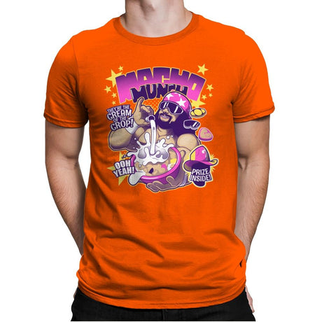 Macho Munch - Best Seller - Mens Premium T-Shirts RIPT Apparel Small / Classic Orange