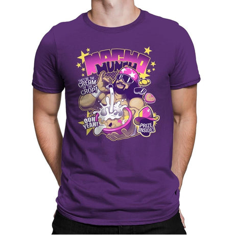 Macho Munch - Best Seller - Mens Premium T-Shirts RIPT Apparel Small / Purple Rush
