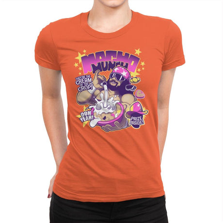 Macho Munch - Best Seller - Womens Premium T-Shirts RIPT Apparel Small / Classic Orange