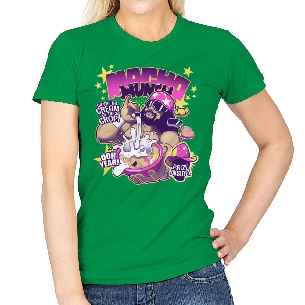 Macho Munch - Best Seller - Womens T-Shirts RIPT Apparel Small / Irish Green