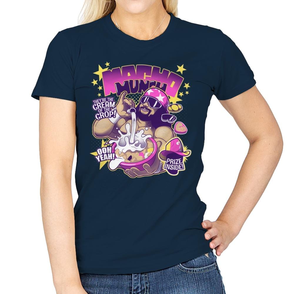 Macho Munch - Best Seller - Womens T-Shirts RIPT Apparel Small / Navy