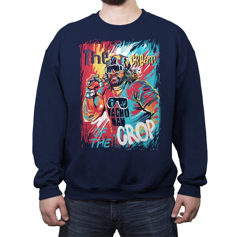 Macho Painting - Crew Neck Sweatshirt Crew Neck Sweatshirt RIPT Apparel Small / Navy