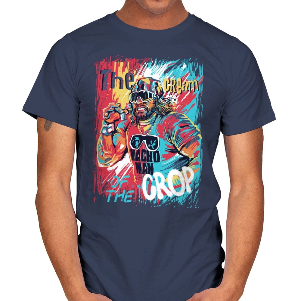 Macho Painting - Mens T-Shirts RIPT Apparel Small / Navy