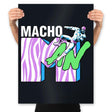 Macho TV - Prints Posters RIPT Apparel 18x24 / Black
