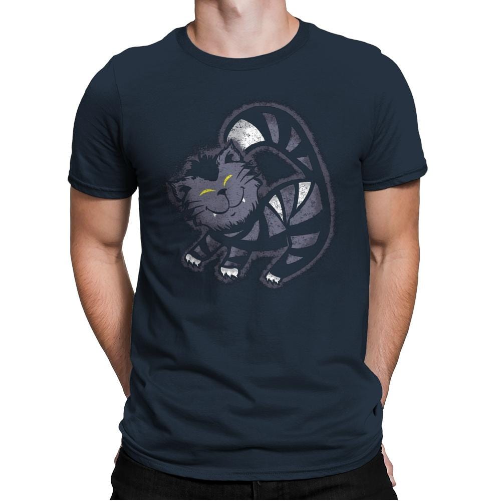 Mad Cat - Mens Premium T-Shirts RIPT Apparel Small / Indigo