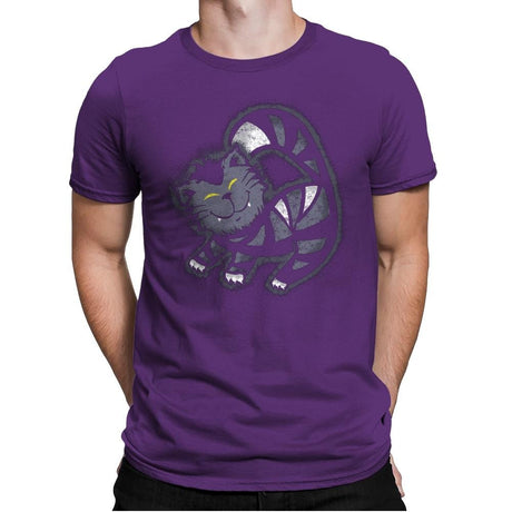 Mad Cat - Mens Premium T-Shirts RIPT Apparel Small / Purple Rush