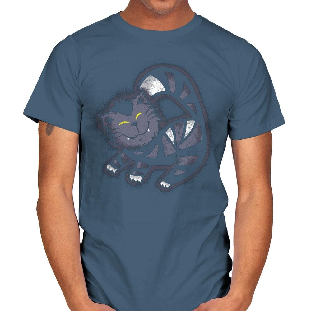 Mad Cat - Mens T-Shirts RIPT Apparel Small / Indigo Blue