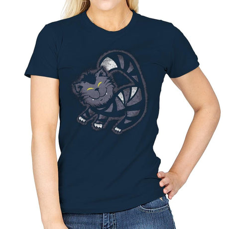 Mad Cat - Womens T-Shirts RIPT Apparel Small / Navy