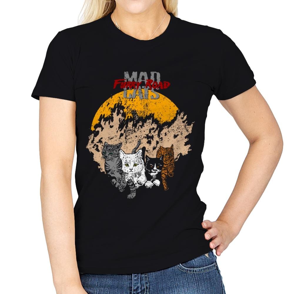 Mad Cats - Womens T-Shirts RIPT Apparel Small / Black
