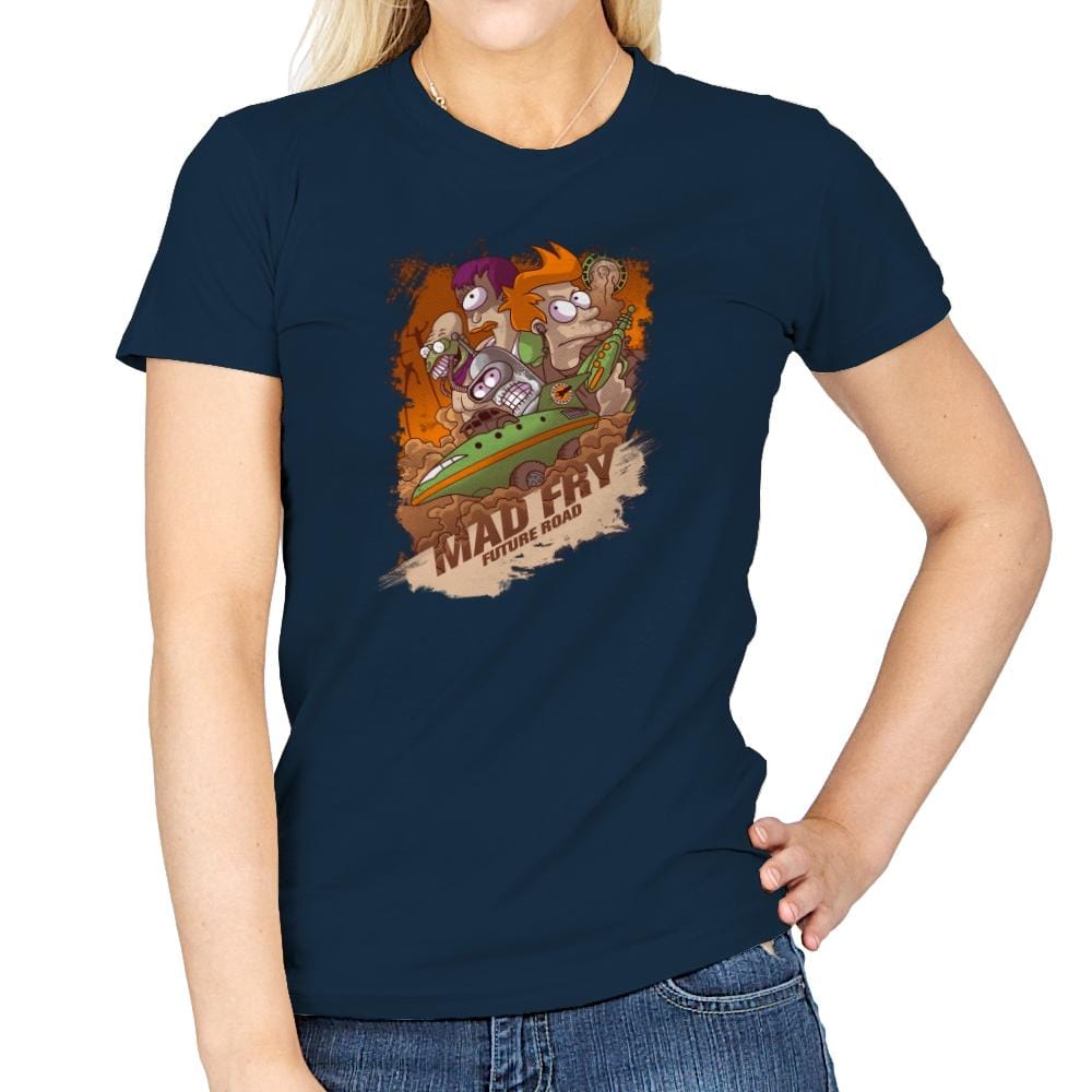 Mad Fry Exclusive - Womens T-Shirts RIPT Apparel Small / Navy