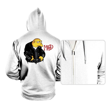 Mad - Hoodies Hoodies RIPT Apparel Small / White