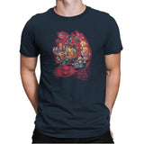 Mad Kart - Pop Impressionism - Mens Premium T-Shirts RIPT Apparel Small / Indigo