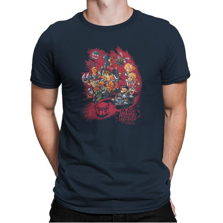 Mad Kart - Pop Impressionism - Mens Premium T-Shirts RIPT Apparel Small / Indigo