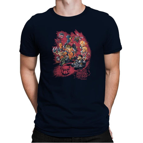 Mad Kart - Pop Impressionism - Mens Premium T-Shirts RIPT Apparel Small / Midnight Navy
