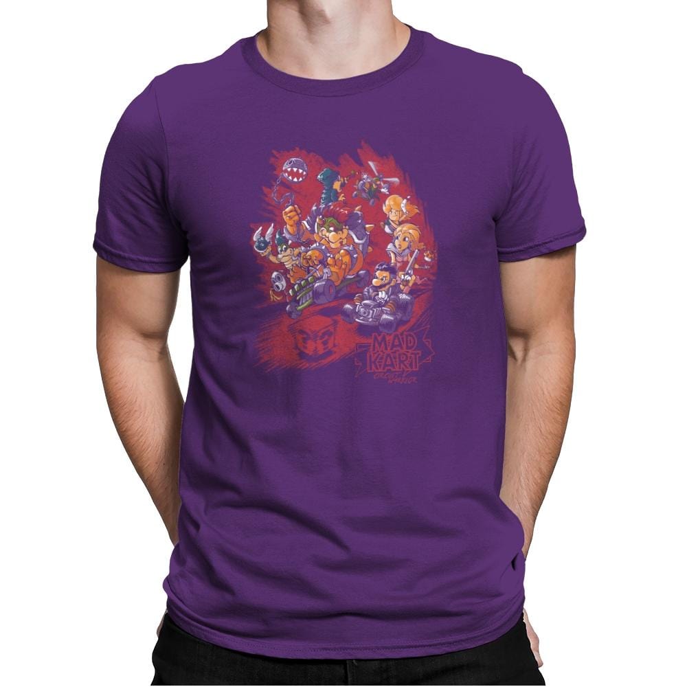 Mad Kart - Pop Impressionism - Mens Premium T-Shirts RIPT Apparel Small / Purple Rush