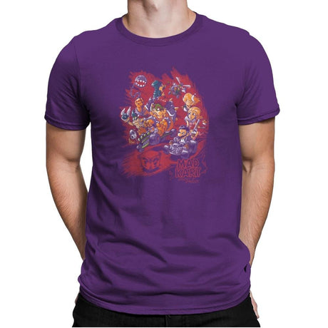 Mad Kart - Pop Impressionism - Mens Premium T-Shirts RIPT Apparel Small / Purple Rush