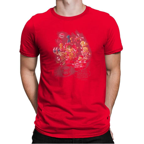 Mad Kart - Pop Impressionism - Mens Premium T-Shirts RIPT Apparel Small / Red