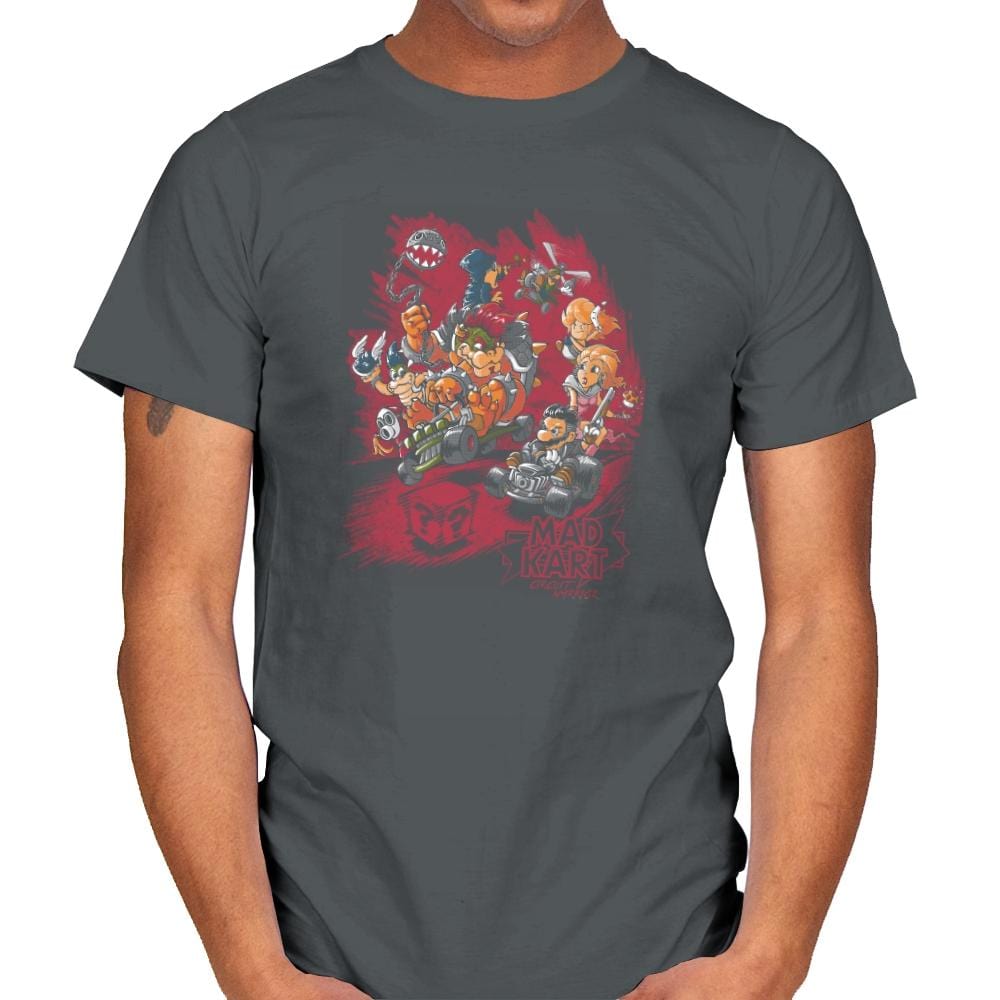 Mad Kart - Pop Impressionism - Mens T-Shirts RIPT Apparel Small / Charcoal