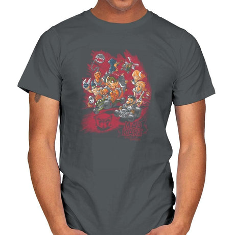 Mad Kart - Pop Impressionism - Mens T-Shirts RIPT Apparel Small / Charcoal