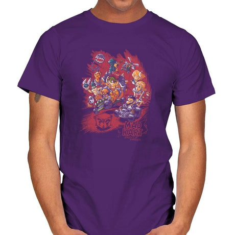 Mad Kart - Pop Impressionism - Mens T-Shirts RIPT Apparel Small / Purple