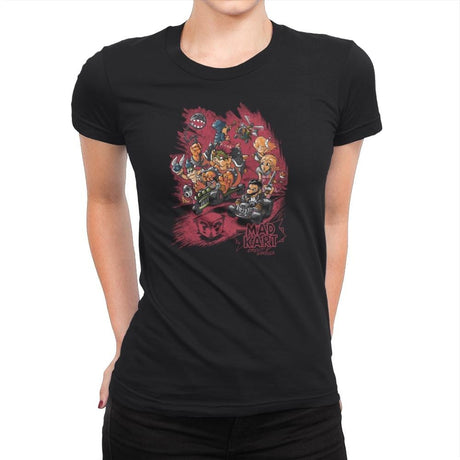 Mad Kart - Pop Impressionism - Womens Premium T-Shirts RIPT Apparel Small / Black
