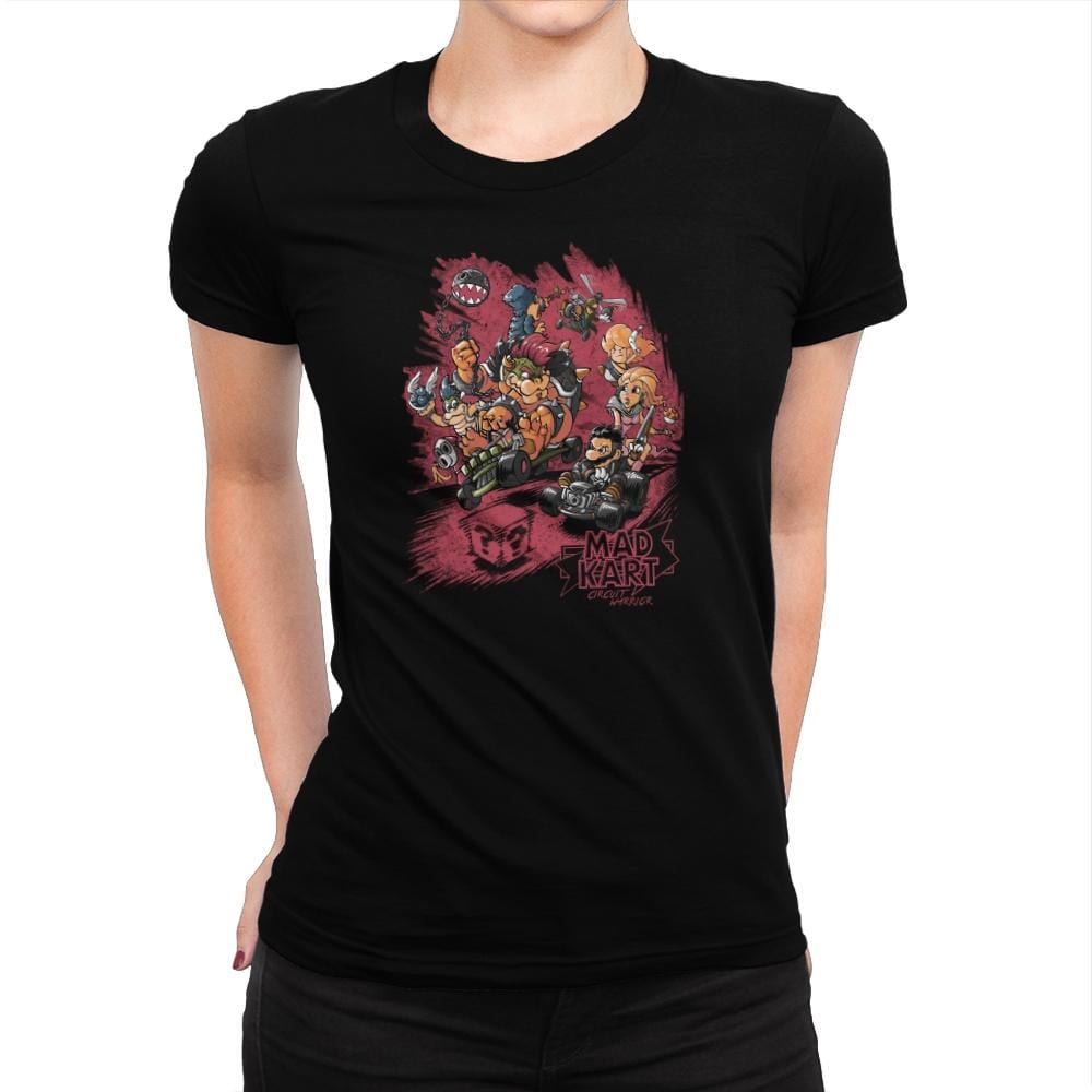 Mad Kart - Pop Impressionism - Womens Premium T-Shirts RIPT Apparel Small / Indigo