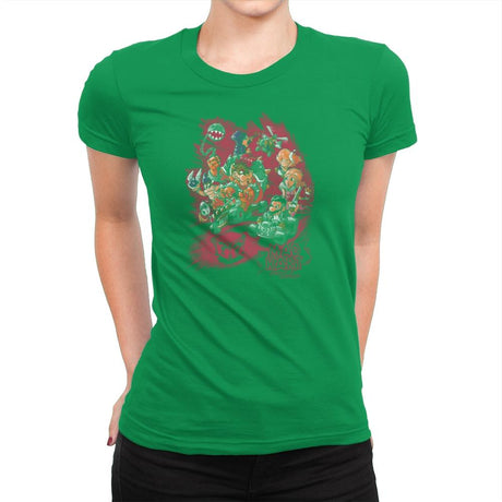 Mad Kart - Pop Impressionism - Womens Premium T-Shirts RIPT Apparel Small / Kelly Green