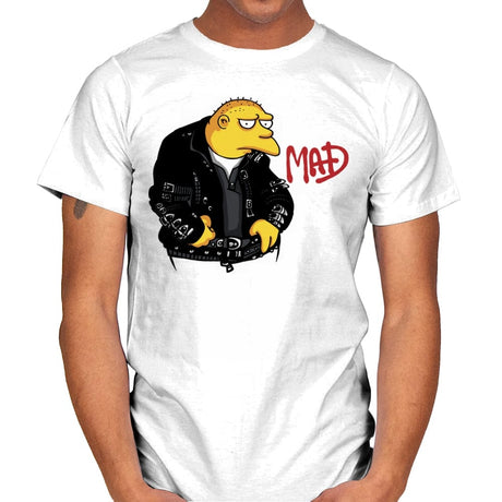 Mad - Mens T-Shirts RIPT Apparel Small / White