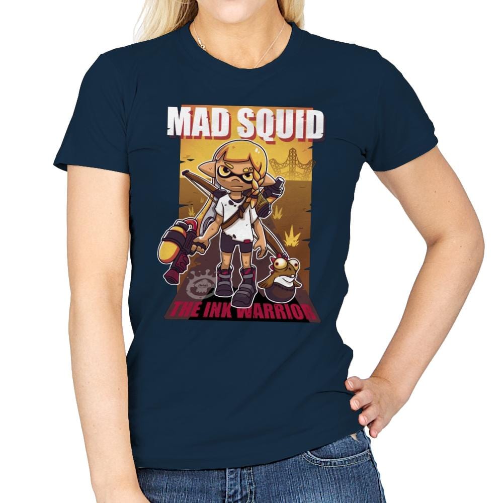 Mad Squid - Womens T-Shirts RIPT Apparel Small / Navy