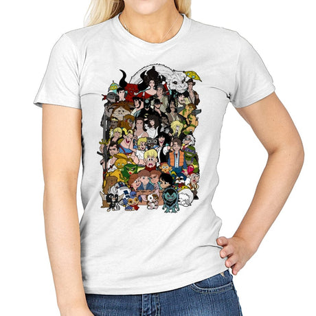 Made of Movies - Womens T-Shirts RIPT Apparel Small / White